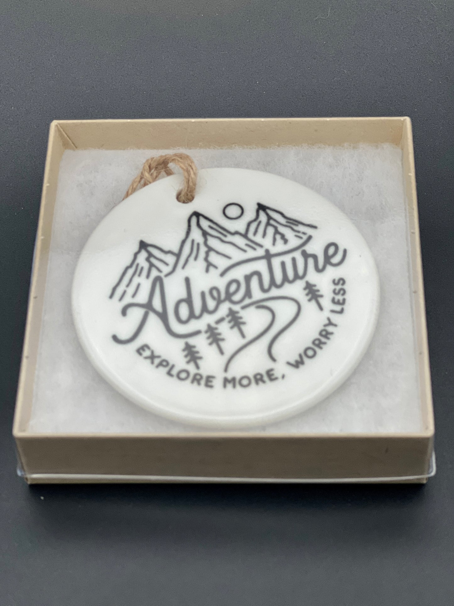 Adventure-Explore More - Ornament - Trip Reveal Gift
